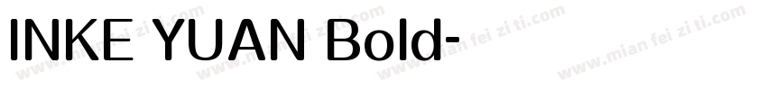 INKE YUAN Bold字体转换